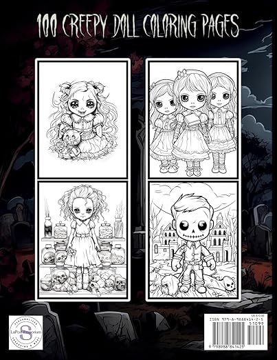 Sinister Dolls Adult Coloring Book: Unveil the Dark Beauty of Sinister Doll Designs for Adult Colorists