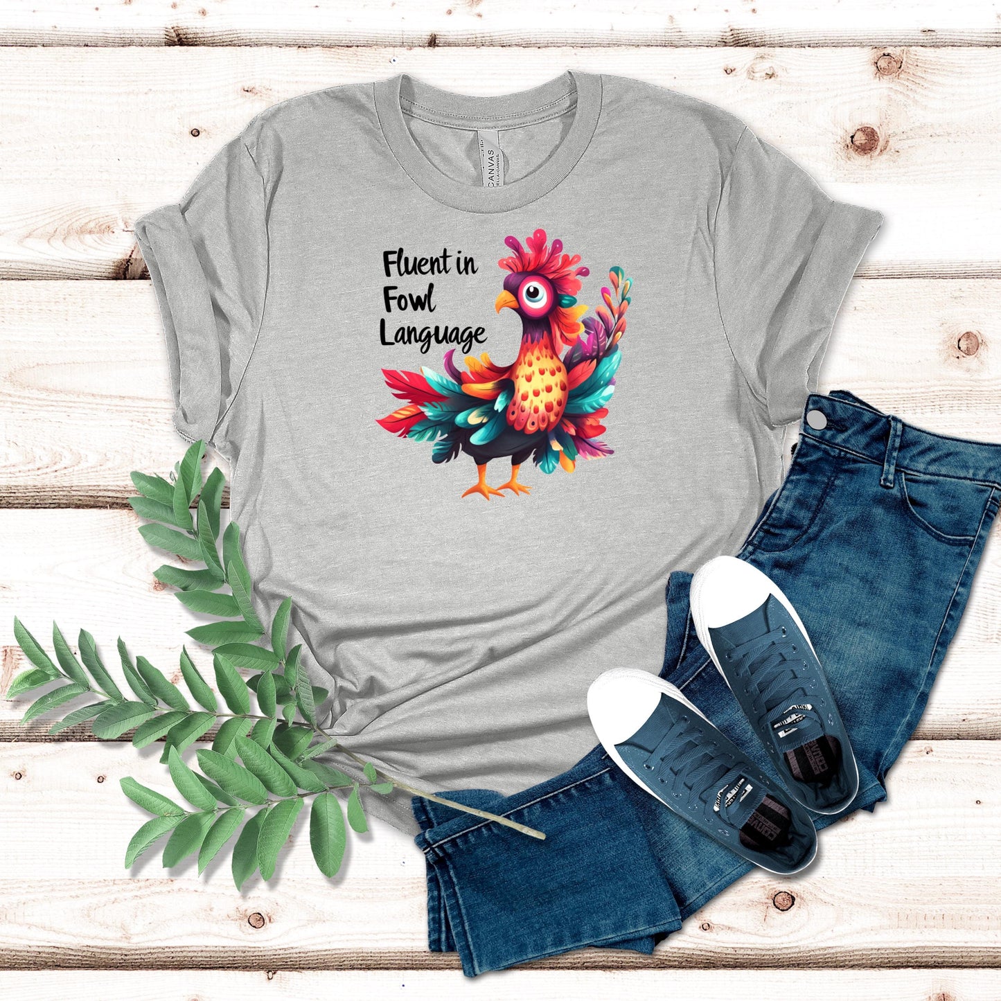 Fluent in Fowl Language Unisex Short-Sleeve T-Shirt