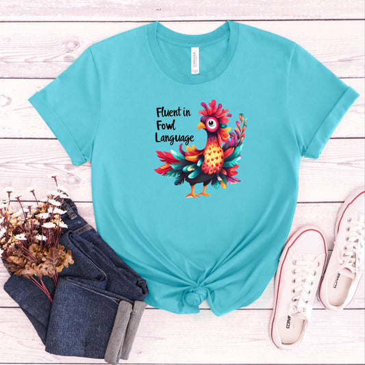 Fluent in Fowl Language Unisex Short-Sleeve T-Shirt