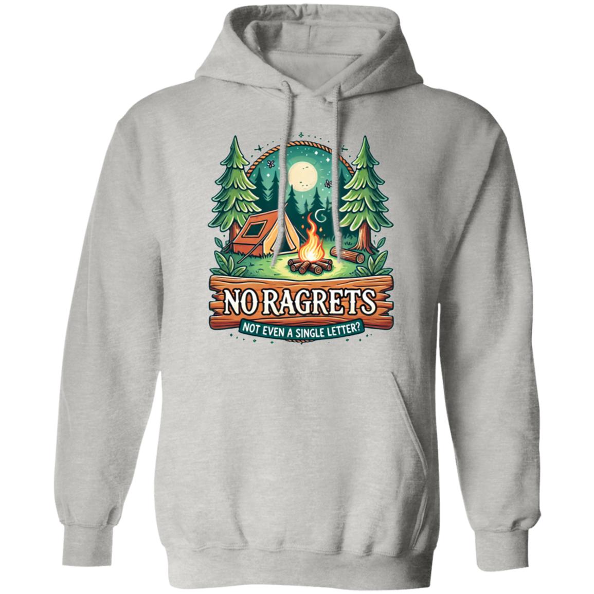 No Ragrets- Classic Pullover Hoodie – Bold, Fun, and Comfortable Statement Wear