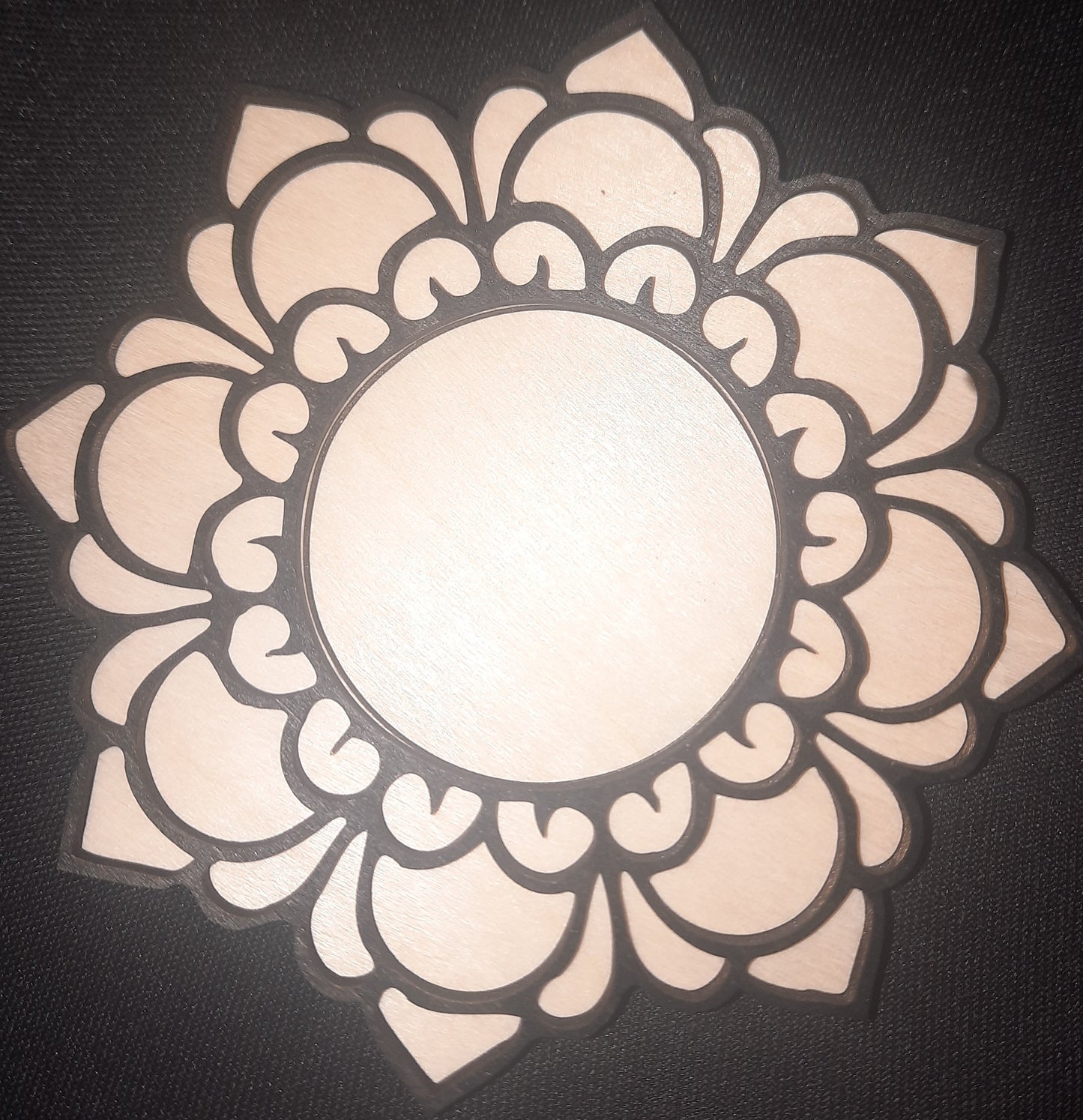 Lotus Glow Mandala Tea Light Candle Holder | Laser Cut Wooden Candle Decor | Boho Meditation & Yoga Room Decor | Unique Housewarming Gift