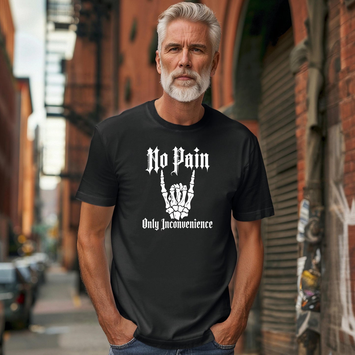 Gothic No Pain Only Inconvenience Unisex T-Shirt - Alternative Clothing, Dark Fashion, Edgy Tee, Punk Rock Shirt, Emo Outfit