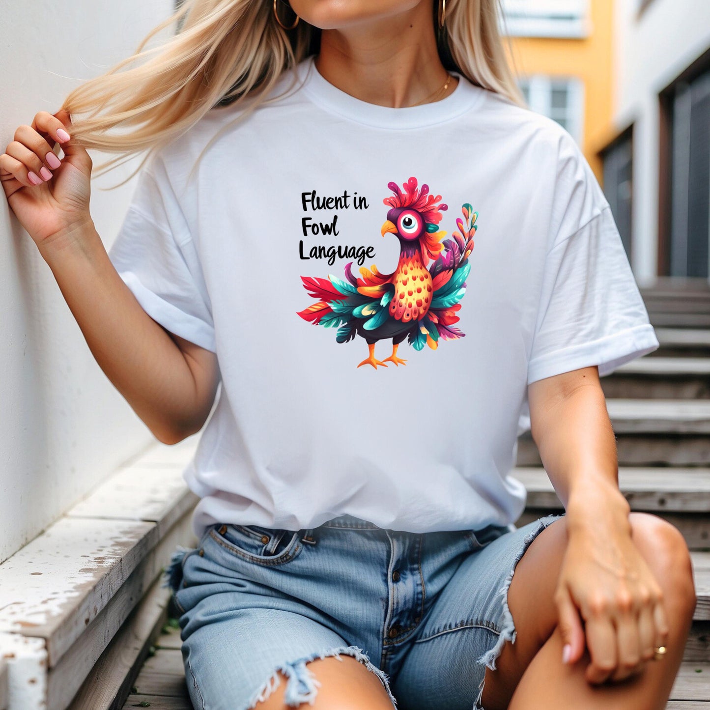 Fluent in Fowl Language Unisex Short-Sleeve T-Shirt