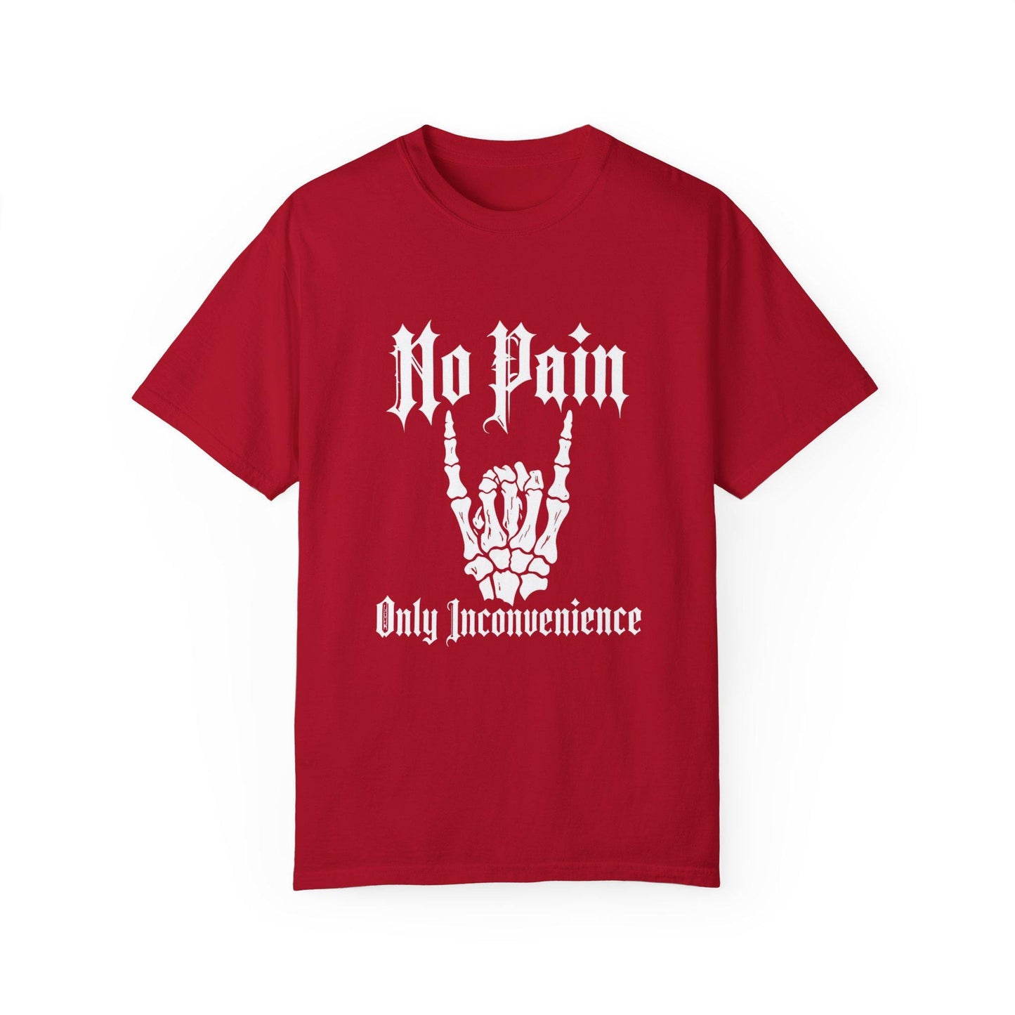 Gothic No Pain Only Inconvenience Unisex T-Shirt - Alternative Clothing, Dark Fashion, Edgy Tee, Punk Rock Shirt, Emo Outfit